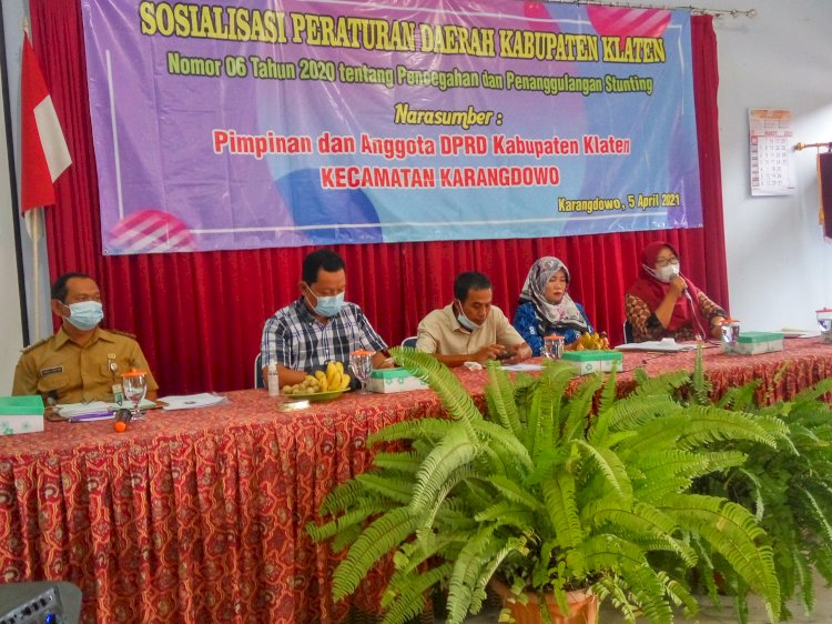 Sosialisasi Peraturan Daerah Kabupaten Klaten Nomor 6 Tahun 2020 tentang Pencegahan dan Penanggulangan Stunting