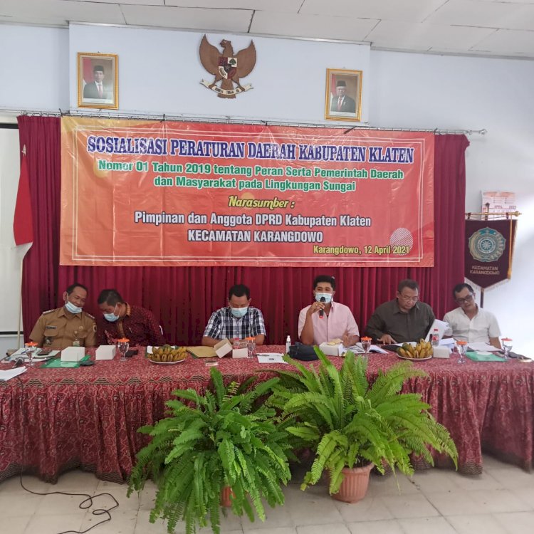 Sosialisasi Peraturan Daerah Kabupaten Klaten Nomor 01 Tahun 2019 tentang Peran Serta Pemerintah Daerah dan Masyarakat pada Lingkungan Sungai