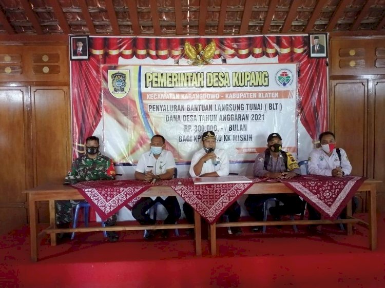 Penyaluran BLT DD Tahap II Tahun 2021 Desa Kupang Kecamatan Karangdowo