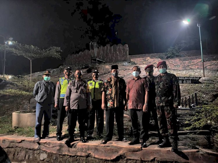 Camat Karangdowo Monitoring Kegiatan Jurit Malam Kokam di Gunungwijil, Desa Kupang, Kec. Karangdowo