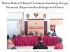 Rakor Kades & Persiapan Sambang Warga Bersama Dispermasdes Kabupaten Klaten