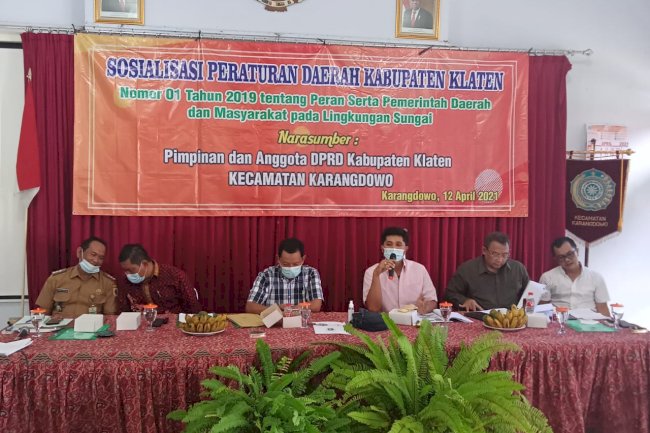 Sosialisasi Peraturan Daerah Kabupaten Klaten Nomor 01 Tahun 2019 tentang Peran Serta Pemerintah Daerah dan Masyarakat pada Lingkungan Sungai