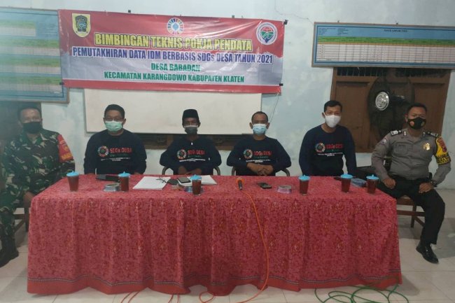 Bimtek Pemutakhiran Data IDM Berbasis SDGs Desa Tahun 2021 Desa Babadan Kecamatan Karangdowo
