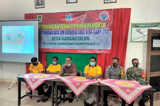 Bimtek Pemutakhiran Data IDM Berbasis SDGs Desa Tahun 2021 Desa Karangtalun Kecamatan Karangdowo
