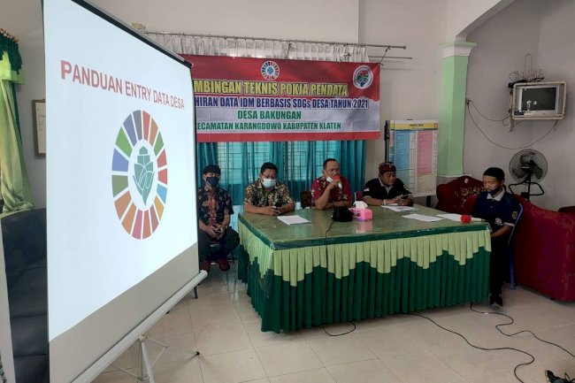 Bimtek Pemutakhiran Data IDM Berbasis SDGs Desa Tahun 2021 Desa Bakungan Kecamatan Karangdowo