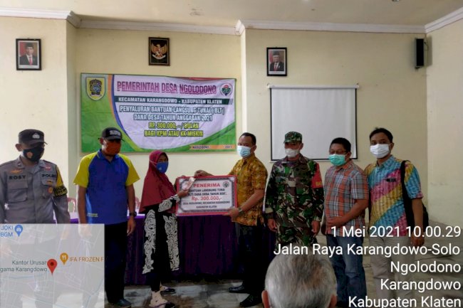 Penyaluran BLT DD Tahap II Tahun 2021 di Desa Ngolodono