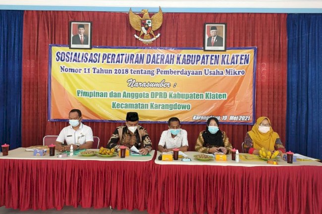 Sosialisasi Perda Kab. Klaten No 11 Tahun 2018 Tentang Pemberdayaan Usaha Mikro di Kecamatan Karangdowo