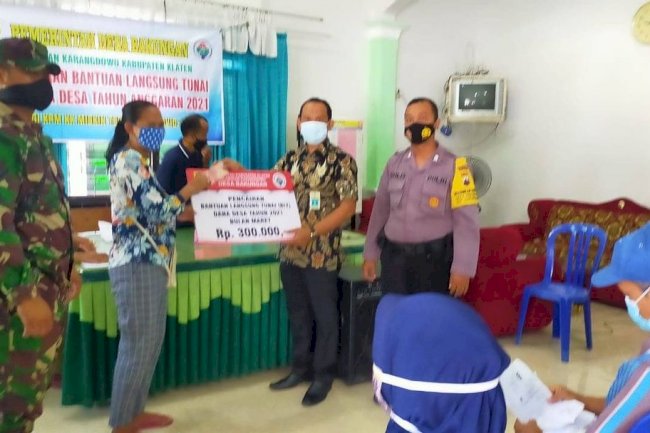 Penyaluran BLT DD Tahap III Tahun 2021 Desa Bakungan Kecamatan Karangdowo