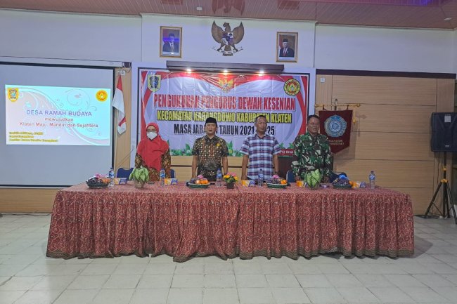 Pengukuhan Pengurus Dewan Kesenian Kecamatan Karangdowo Periode 2021-2025