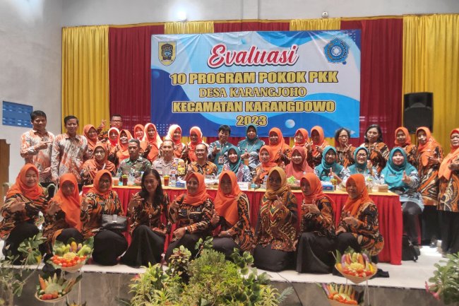 Evaluasi 10 Program Pokok PKK di Desa Karangjoho Tahun 2023