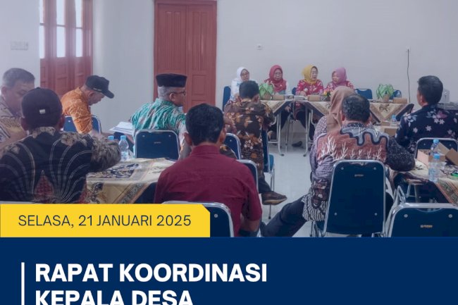 Rapat Koordinasi Kepala Desa se-Kecamatan Karangdowo