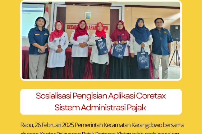 Sosialisasi Pengisian Aplikasi Coretax Sistem Administrasi Pajak 