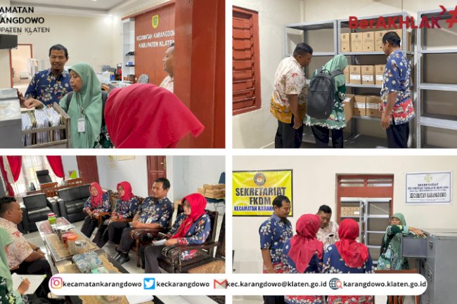 Pengawasan Kearsipan  Dinas Arsip & Perpustakaan  Kabupaten Klaten di Kantor Kecamatan Karangdowo