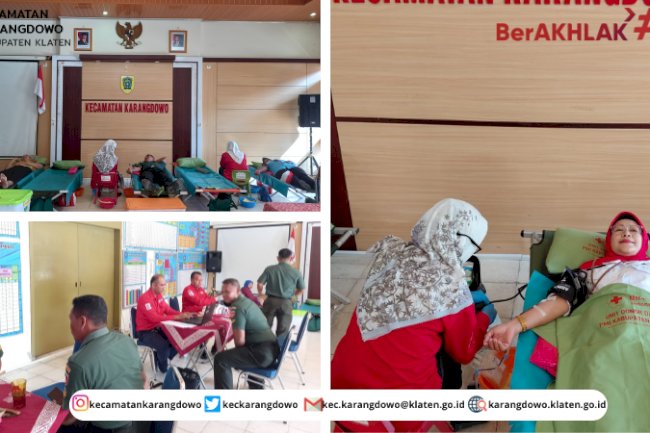PMI Kecamatan Karangdowo Menggelar Kegiatan Donor Darah