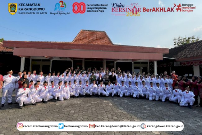 Pengukuhan Paskibraka Kecamatan Karangdowo Tahun 2025
