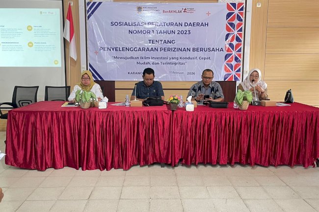 KARANG TARUNA  MANDIRI KARANGDOWO MENGIKUTI SOSIALISASI PERDA PENYELENGGARAAN IJIN BERUSAHA