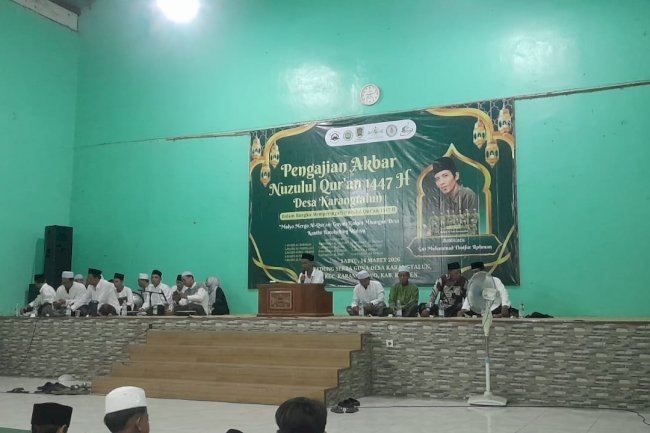 PESAN CAMAT PADA PERINGATAN NUZULUL QUR'AN KARANGTALUN KARANGDOWO