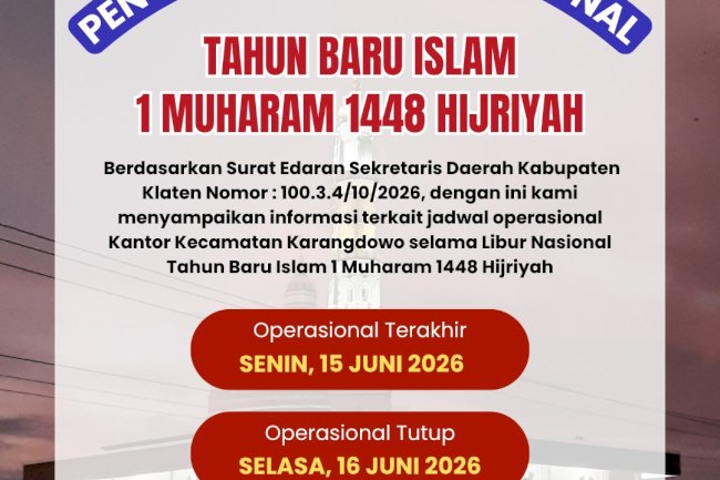 TAHUN BARU ISLAM 1 MUHARRAM 1448 H SEBAGAI HARI LIBUR NASIONAL,  TRADISI DAN SEJARAH