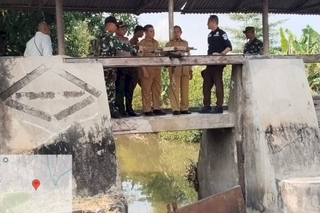 ANTISIPASI BANJIR CAMAT BESERTA FORKOMPIMCAM CEK BENDUNGAN AIR