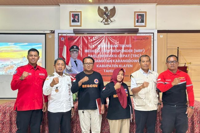 RELAWAN KARANGDOWO  SEMANGAT DAN ANTUSIAS MENGIKUTI PELATIHAN KEBENCANAAN