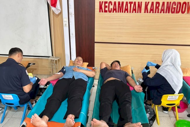SAMBUT HARI JADI KLATEN KE-222  KECAMATAN KARANGDOWO GELAR AKSI SOSIAL DONOR DARAH SERENTAK