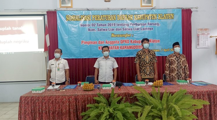 Sosialisasi Peraturan Daerah Kabupaten Klaten No 2 Tahun 2018 tentang Perburuan Burung, Ikan, Satwa Liar dan Satwa Liar Lainnya