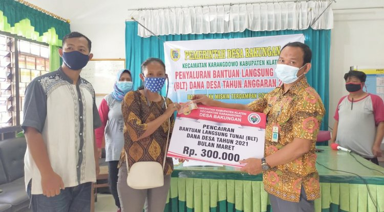Penyaluran BLT DD Tahap I Tahun 2021 di Desa Bakungan