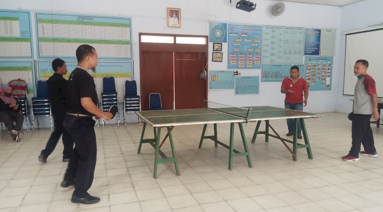 Tingkatkan Imunitas Tubuh, Kecamatan Karangdowo Melaksanakan Olahraga Tenis Meja