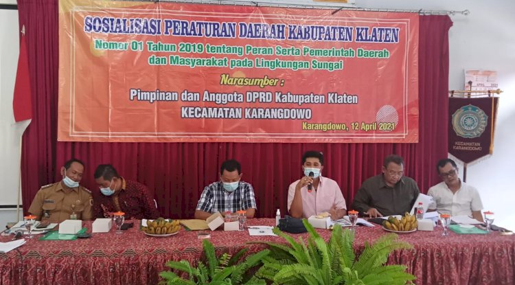Sosialisasi Peraturan Daerah Kabupaten Klaten Nomor 01 Tahun 2019 tentang Peran Serta Pemerintah Daerah dan Masyarakat pada Lingkungan Sungai