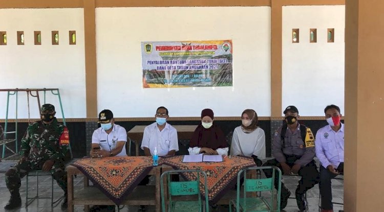 Penyaluran BLT DD Tahap I Tahun 2021 Desa Tegalampel Kecamatan Karangdowo