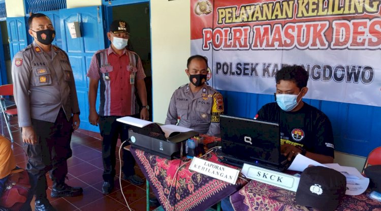 Camat Karangdowo Monitoring Kegiatan Polri Masuk Desa di Desa Karangwungu