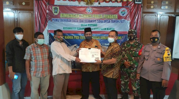 Bimtek Pemutakhiran Data IDM Berbasis SDGs Desa Tahun 2021 Desa Kupang Kecamatan Karangdowo