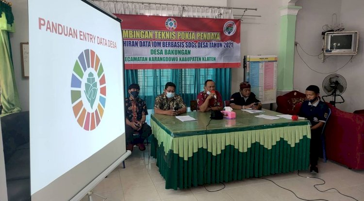 Bimtek Pemutakhiran Data IDM Berbasis SDGs Desa Tahun 2021 Desa Bakungan Kecamatan Karangdowo