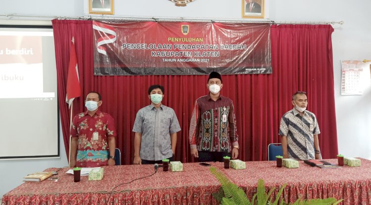 Penyuluhan Pengelolaan Pendapatan Daerah Kabupaten Klaten Tahun 2021 di Kecamatan Karangdowo