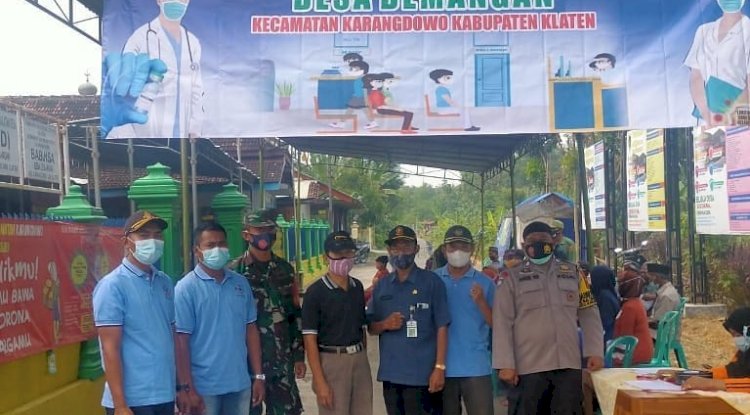 Pelaksanaan Vaksinasi Covid-19 Dosis Pertama bagi Lansia di Desa Demangan