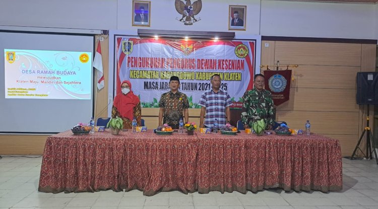 Pengukuhan Pengurus Dewan Kesenian Kecamatan Karangdowo Periode 2021-2025