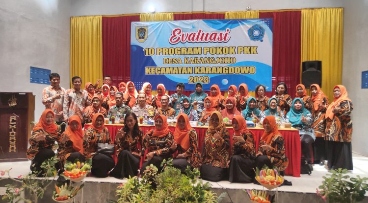 Evaluasi 10 Program Pokok PKK di Desa Karangjoho Tahun 2023