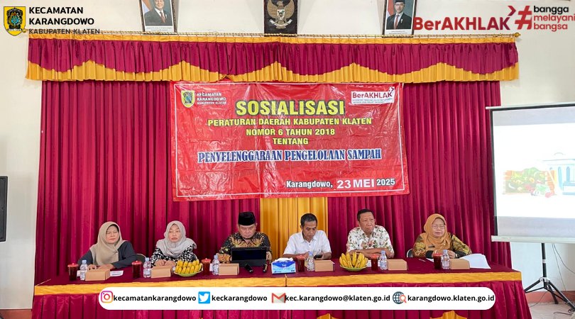 Sosialisasi Peraturan Daerah Kabupaten Klaten No. 6 Tahun 2018 Tentang Penyelenggaraan Pengelolaan Sampah di Wilayah Kecamatan Karangdowo (Desa Babadan dan Desa Karangtalun)