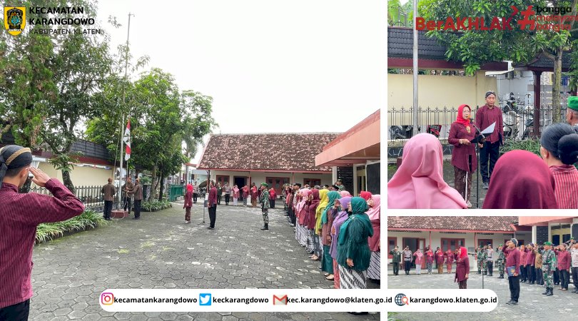 Peringatan Hari Lahir Pancasila Tahun 2025 di Lingkungan Kecamatan Karangdowo