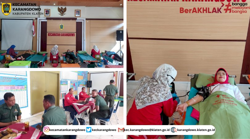 PMI Kecamatan Karangdowo Menggelar Kegiatan Donor Darah