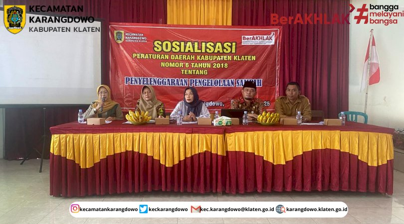 Sosialisasi Peraturan Daerah Kabupaten Klaten No. 6 Tahun 2018 Tentang Penyelenggaraan Pengelolaan Sampah di Wilayah Kecamatan Karangdowo (Desa Demangan, Desa Tumpukan, dan Desa Kupang)
