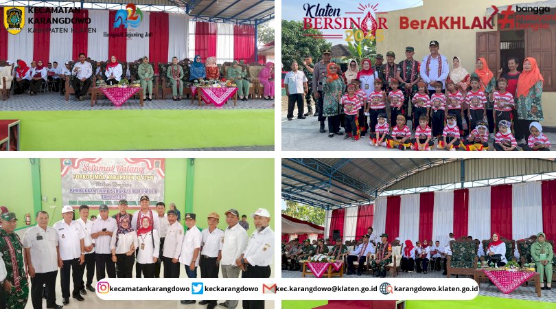 Pembukaan Kegiatan TNI Manunggal Membangun Desa (TMMD) Sengkuyung Tahap 3 di wilayah Kecamatan Karangdowo