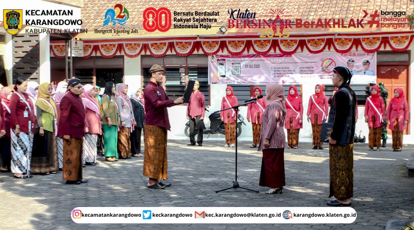 Upacara Memperingati Hari Jadi Kabupaten Klaten Ke-221 Tahun 2025