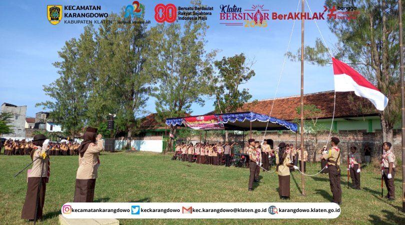 Kwartir Ranting Karangdowo Menggelar Apel Besar Hari Pramuka Ke-64 Tahun 2025