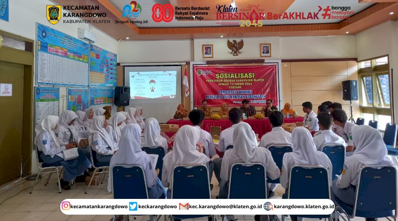 Sosialisasi Peraturan Daerah Kabupaten Klaten No. 13 Tahun 2023 Tentang Pembinaan Ideologi Pancasila Dan Wawasan Kebangsaan di Kecamatan Karangdowo