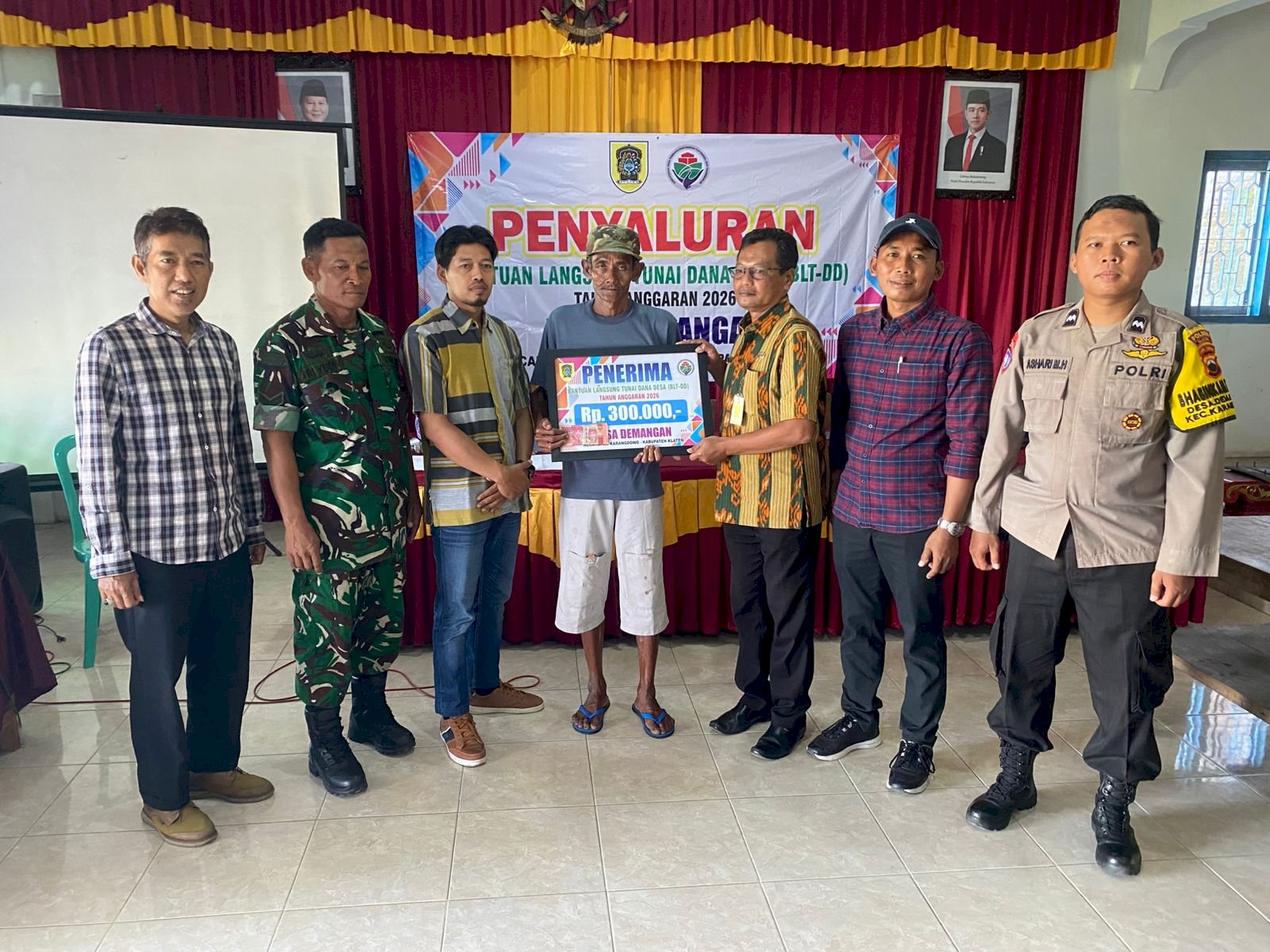 PESAN CAMAT PADA PENERIMA BLT DD DESA DEMANGAN KARANGDOWO