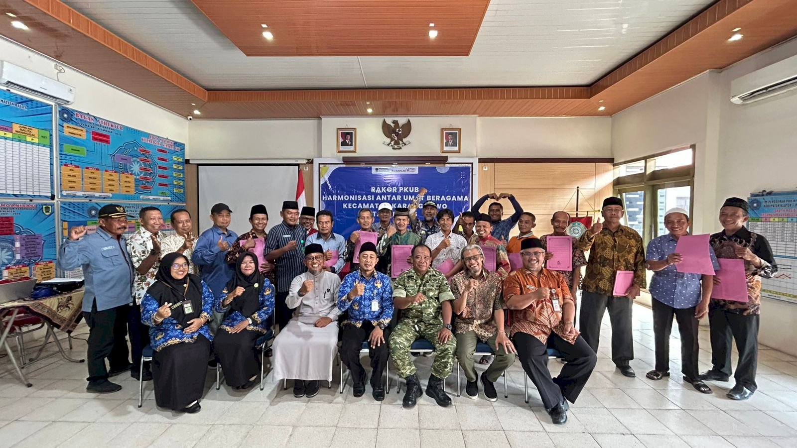RAPAT KOORDINASI FKUB KARANGDOWO PERERAT SINERGI  DAN HARMONI