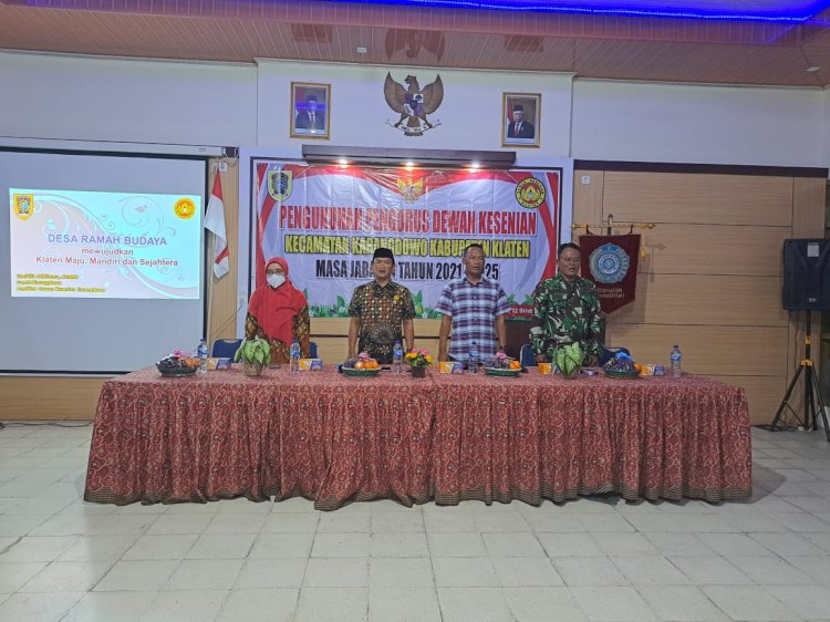 Pengukuhan Pengurus Dewan Kesenian Kecamatan Karangdowo Periode 2021-2025
