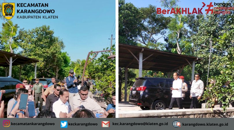 Presiden RI, Joko Widodo Tinjau Program Pompanisasi di Desa Tumpukan Kecamatan Karangdowo