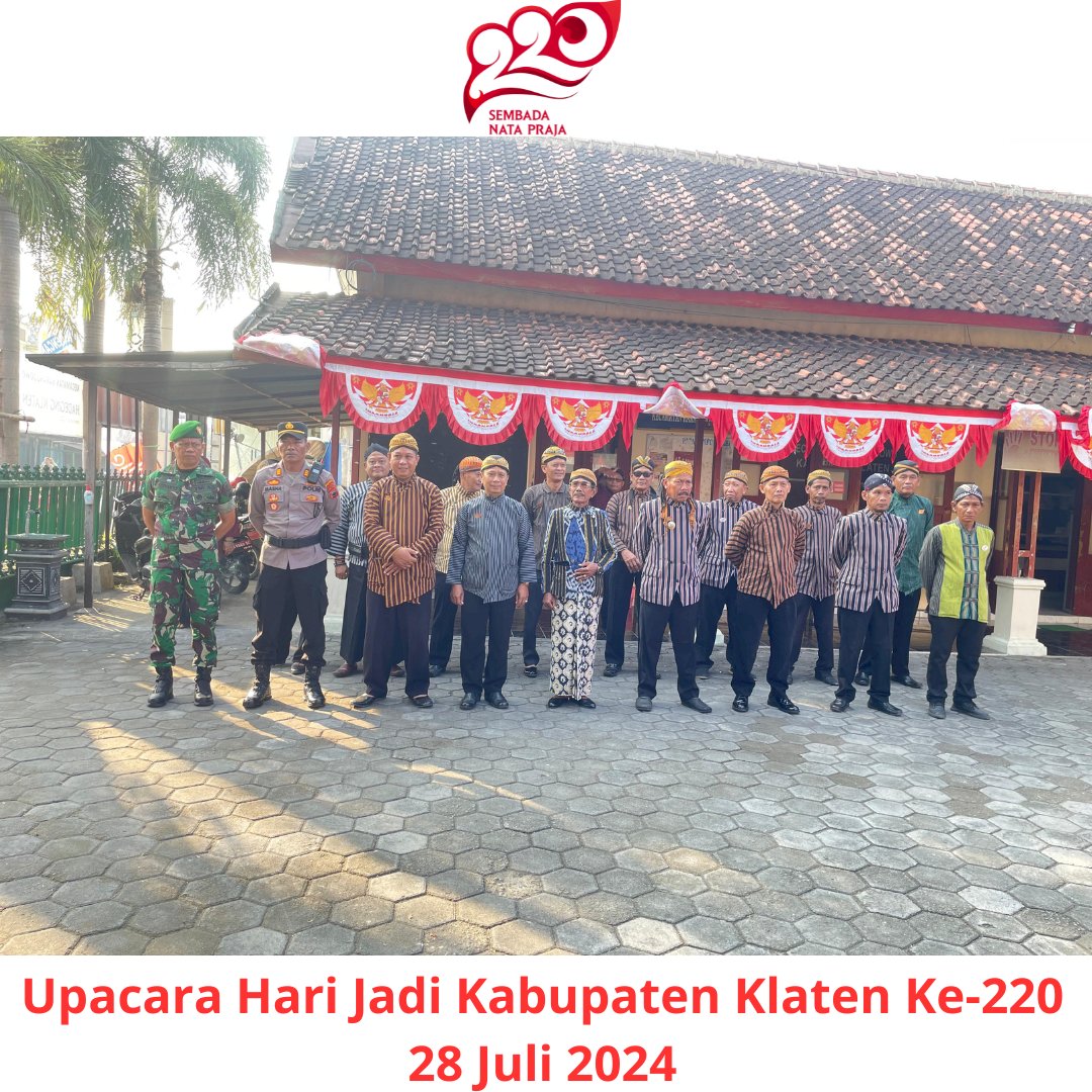 Upacara Hari Jadi Kabupaten Klaten Ke 220 Tahun 2024